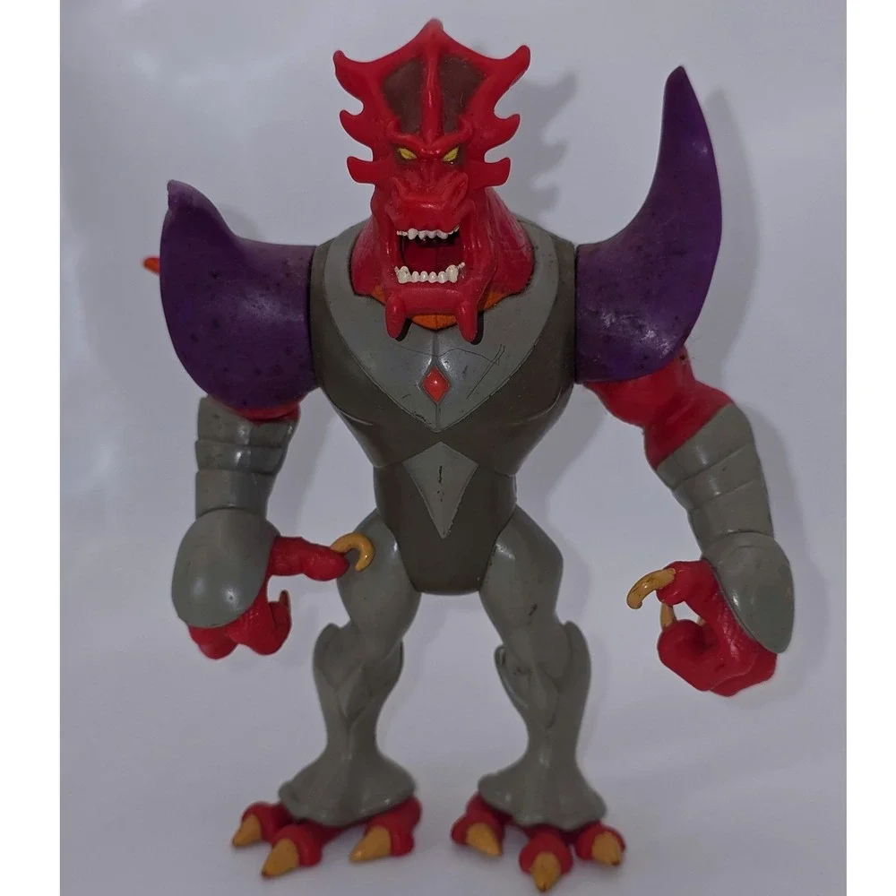 Mattel Mighty Ducks Lord Dragaunus Action Figure Red Purple Fair Cond. 1996